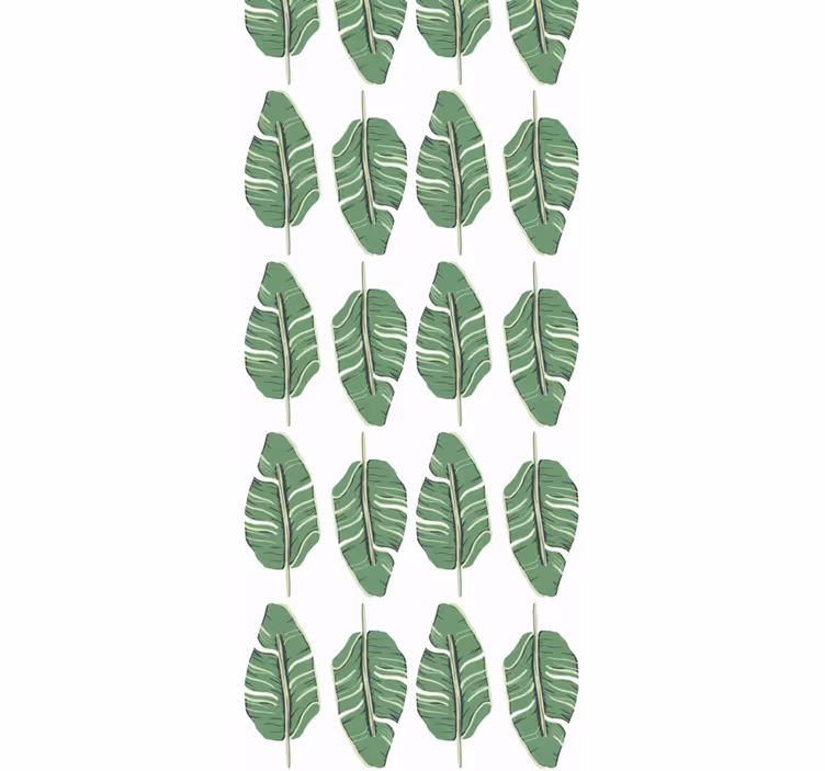 Leafy Green Elegance leaf wallpaper - TenStickers