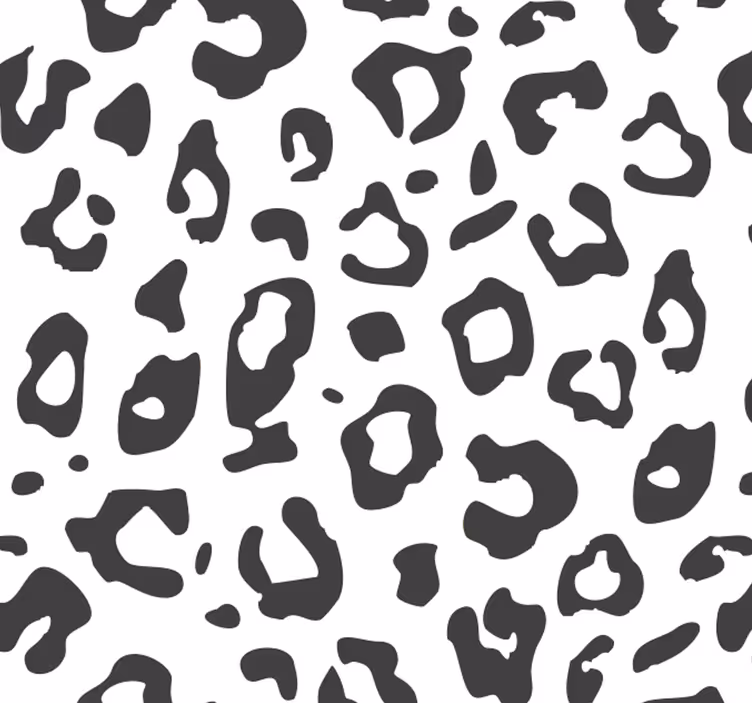 Black and white elegance leopards wallpaper - TenStickers
