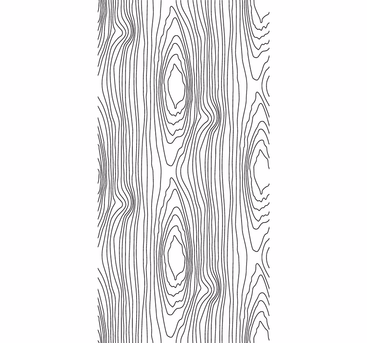 Linear tree rings wood effect wallpaper - TenStickers