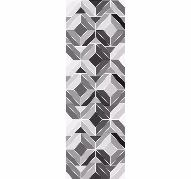 Shapes wallpaper cubic grey shapes - TenStickers