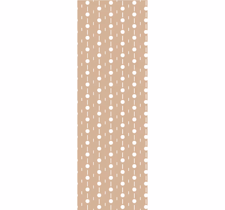 Circular White Dots polka dot wallpaper - TenStickers