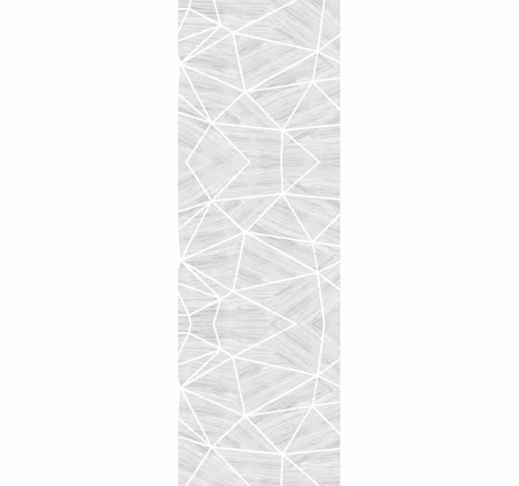 Grey lines across geometric wallpaper - TenStickers