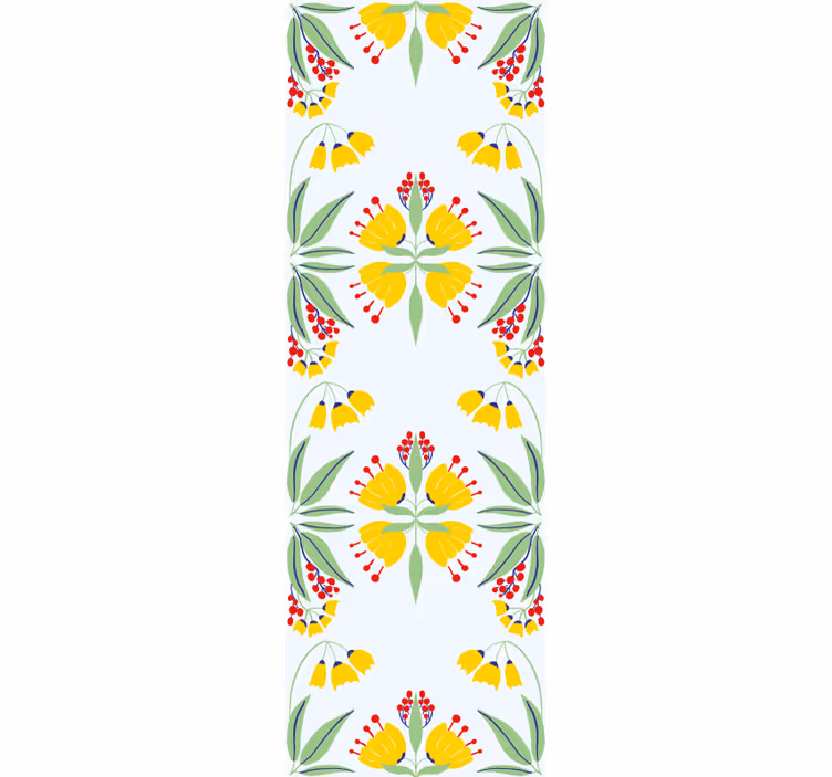 Floral Yellow Arrangement flower wallpaper - TenStickers