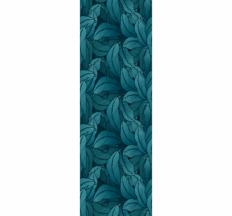 Stylised green arrangement leaf wallpaper - TenStickers