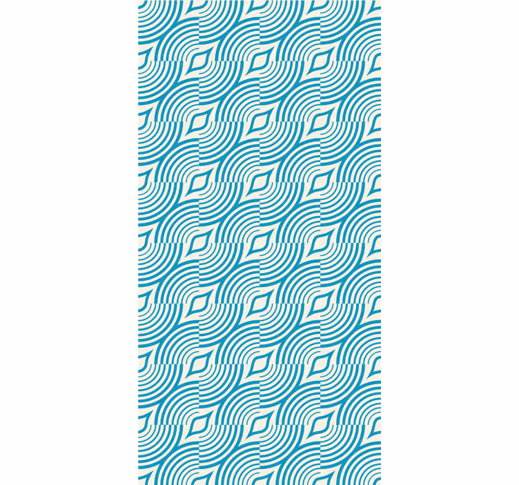 Flowing Wave Shapes wallpaper abstract - TenStickers