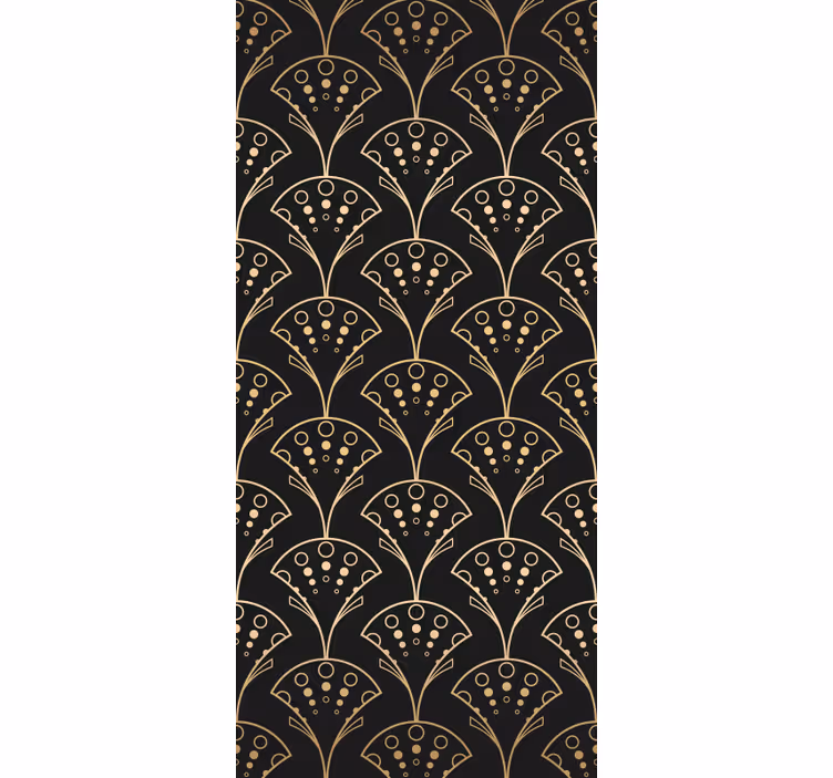 Elegant golden shapes modern wallpaper - TenStickers
