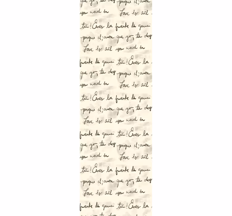 Handwritten Love Quotes letters wallpaper - TenStickers