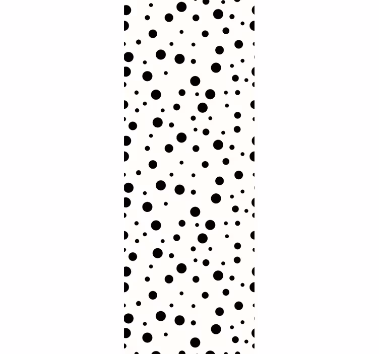 Black Dots polka dot wallpaper - TenStickers