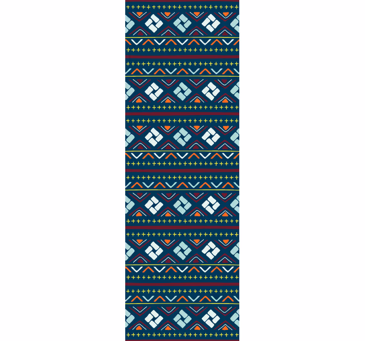 Geometric wallpaper in colorful block patterns - TenStickers