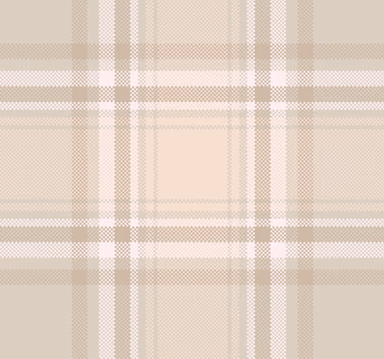 "Burberry" pattern living room wallpaper - TenStickers
