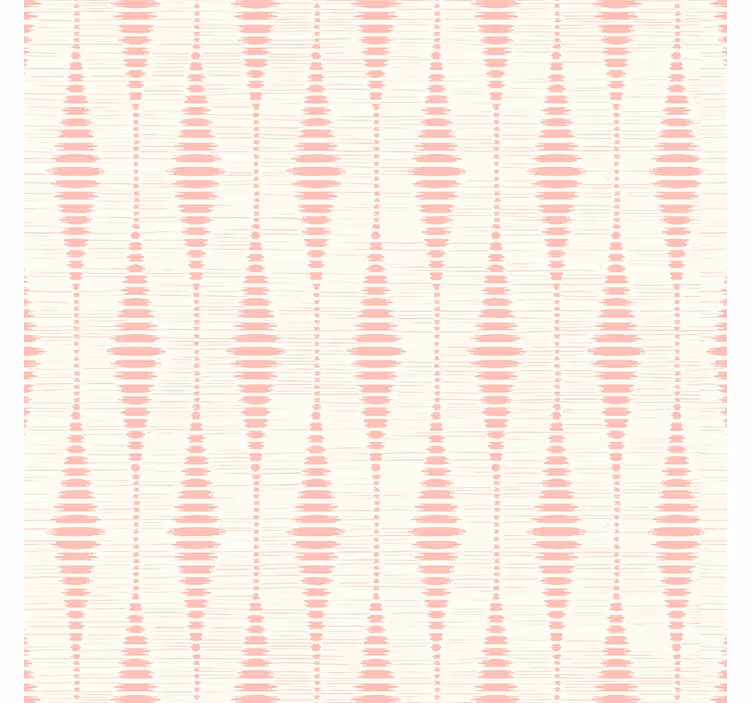 pastel pink rabaul ikat shapes wallpaper - TenStickers