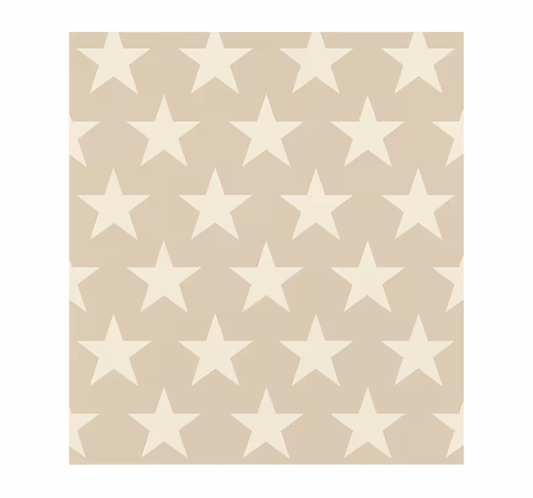 Beige stars pattern teenagers wallpaper - TenStickers