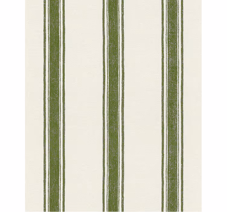 Shapes wallpaper vertical lines in moss green - TenStickers