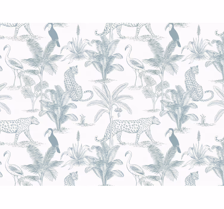 More animal wallpaper sober tropical creatures - TenStickers