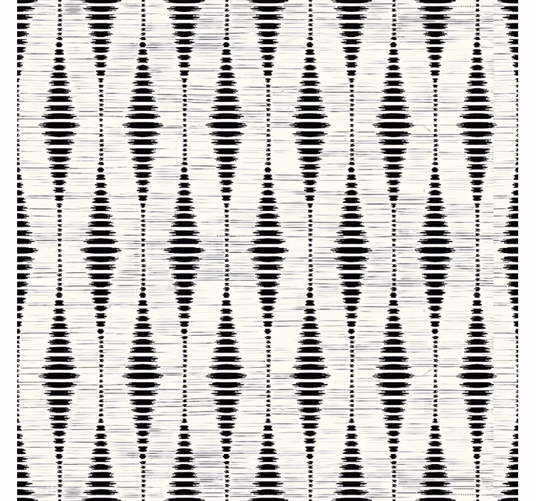 Shapes wallpaper black rabaul ikat - TenStickers