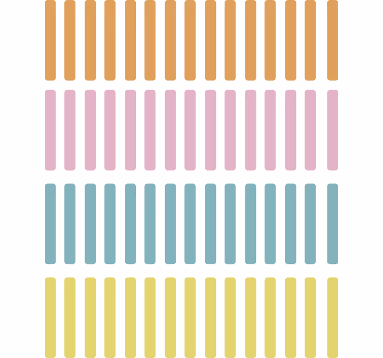 Geometric wallpaper in vibrant confetti colors - TenStickers