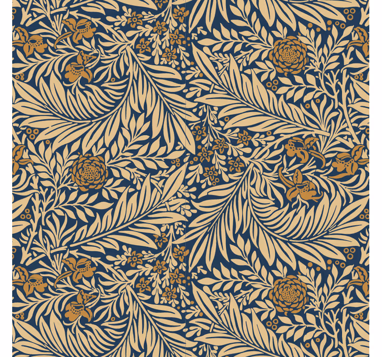 Living room wallpaper floral vintage design - TenStickers