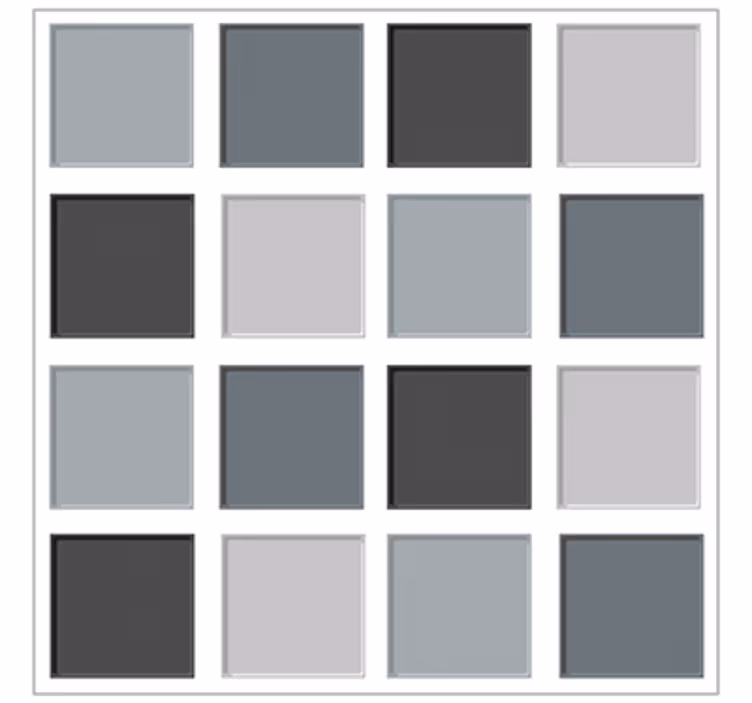 Living room wallpaper in grey tile design - TenStickers