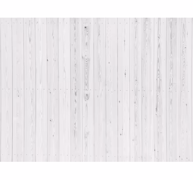 Wood effect wallpaper vintage white design - TenStickers