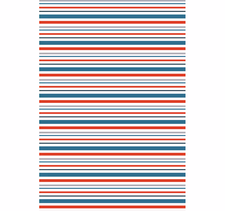 Ornamental wallpaper in marine retro stripes - TenStickers