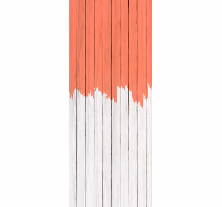Wood effect wallpaper living coral design - TenStickers