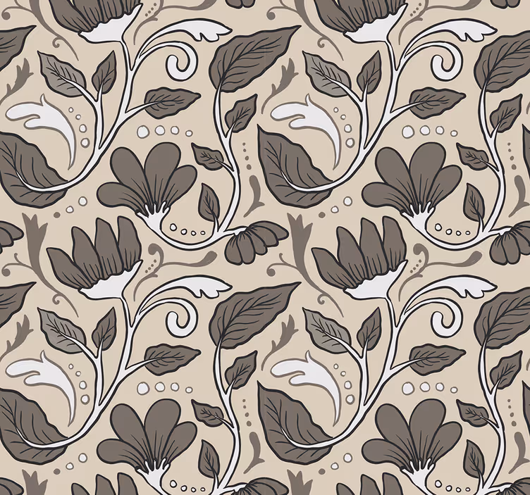 Vintage floral bedroom wallpaper - TenStickers