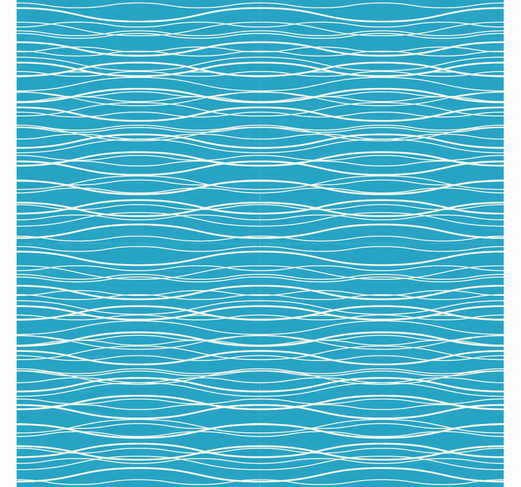Bedroom wallpaper in natural seawater hues - TenStickers