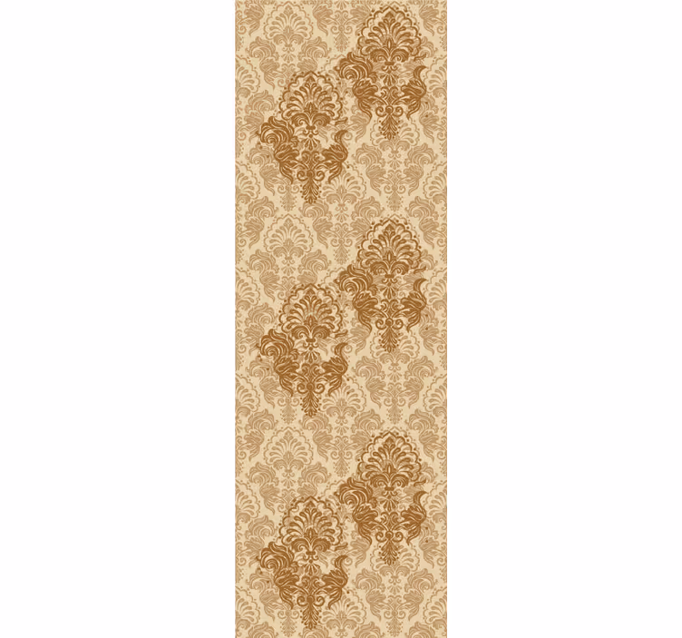 Ornamental wallpaper in a vintage warm hue pattern - TenStickers