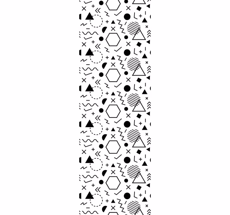 Ornamental wallpaper bold abstract shapes - TenStickers