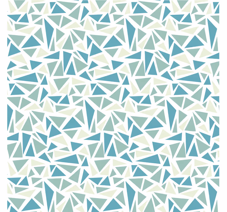 Living room wallpaper green retro mosaic - TenStickers