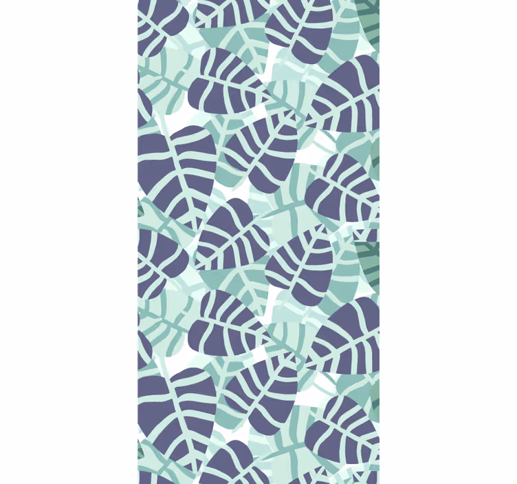 Bedroom wallpaper with colorful tropical flowers pattern - TenStickers