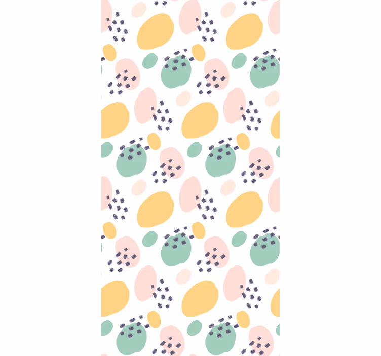 Textured wallpaper pastel wall art shapes - TenStickers