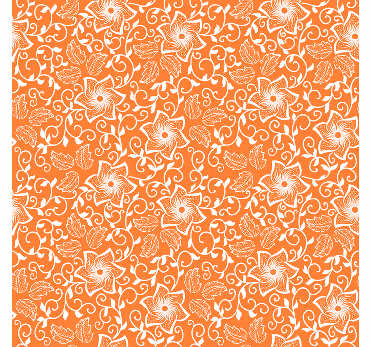 Bedroom wallpaper floral pattern design - TenStickers