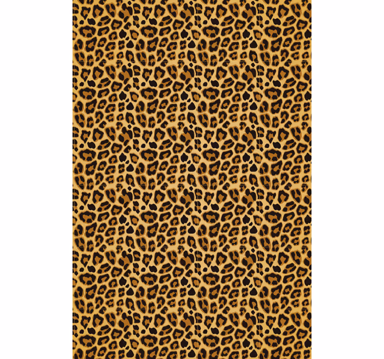 Animal wallpaper leopard print area accent - TenStickers