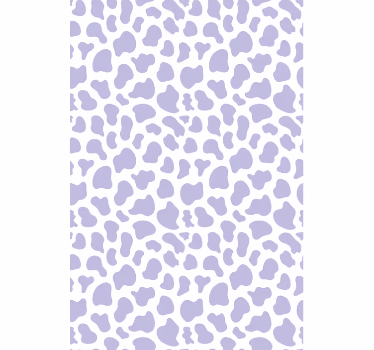 Animal wallpaper purple cow print - TenStickers