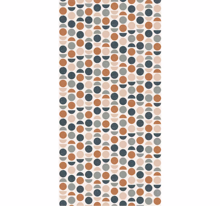 Office wallpaper with semi-circles pattern - TenStickers