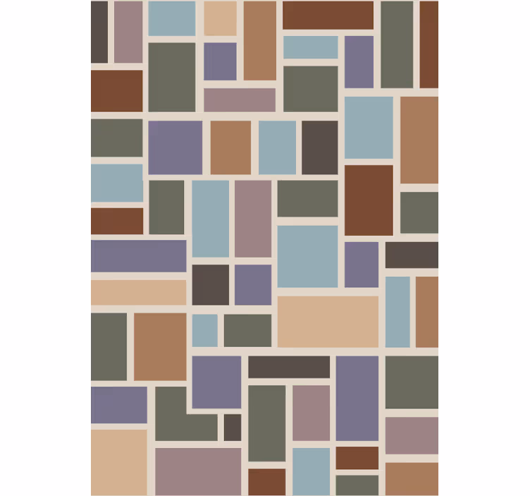 Office wallpaper colourful modern tiles - TenStickers