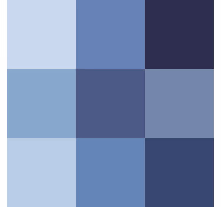 Office wallpaper in blue shade modern tile - TenStickers