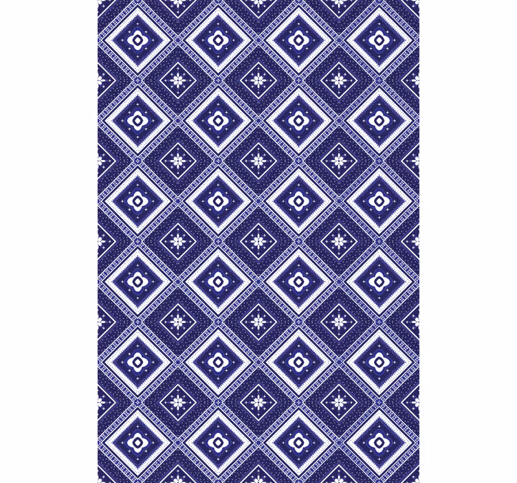 Hallway wallpaper modern tile mosaic design - TenStickers