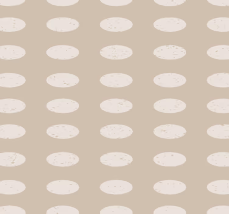 Hallway wallpaper geometric white circle pattern - TenStickers