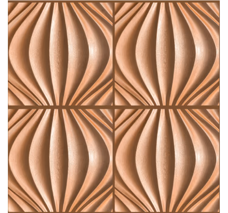Dining room wallpaper with 3d sand texture - TenStickers