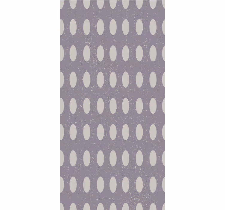 Dining room wallpaper in geometric gray and purple circles - TenStickers