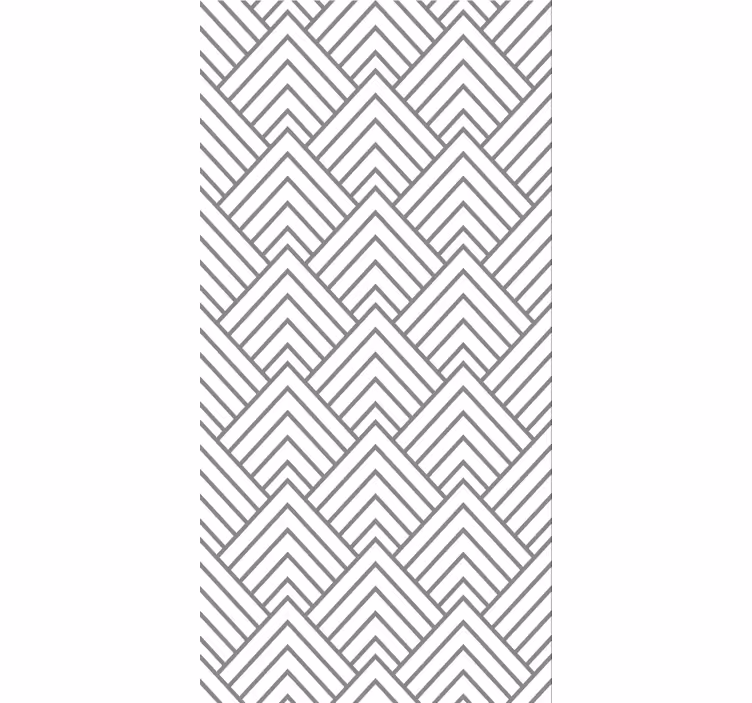 Dining room wallpaper geometric labyrinth design - TenStickers