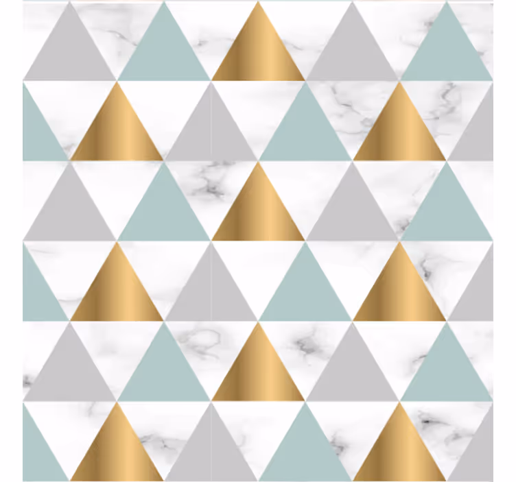Geometric wallpaper geometric triad design - TenStickers
