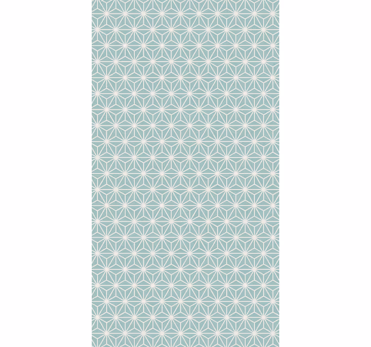 Geometric wallpaper green starburst design - TenStickers