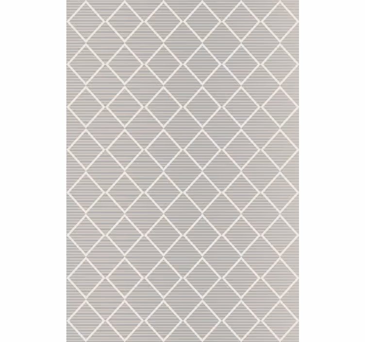 Geometric wallpaper diamond patterned gray - TenStickers