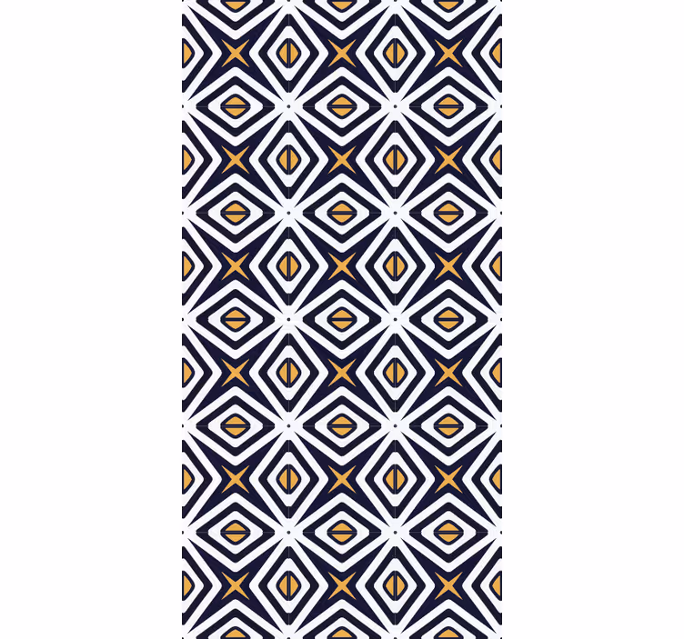 Geometric wallpaper diamond shape pattern - TenStickers