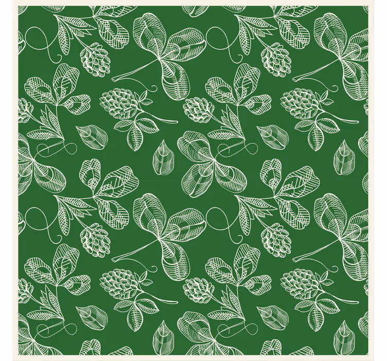 Nature wallpaper with lush green patterns - TenStickers