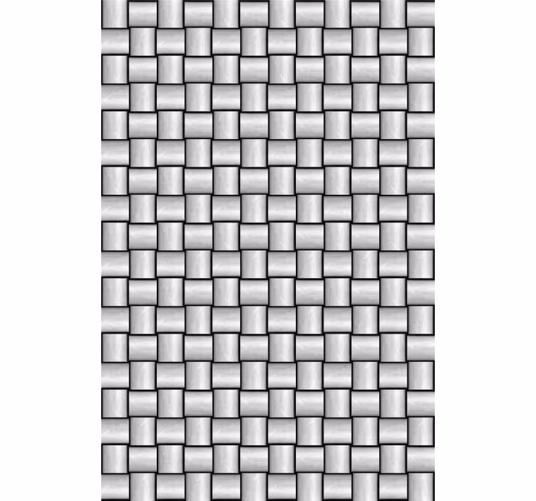 Marble wallpaper with grey squares pattern - TenStickers