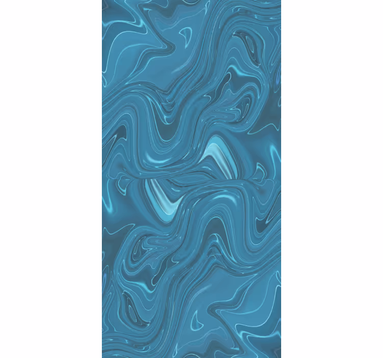 Marble wallpaper in swirling ocean colors - TenStickers
